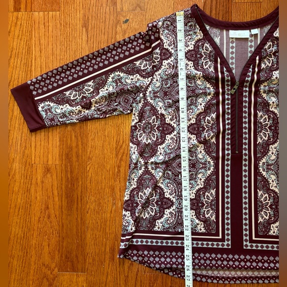 QVC- Belle by Kim Gravel, tunic top, size Lg. - Picture 13 of 16